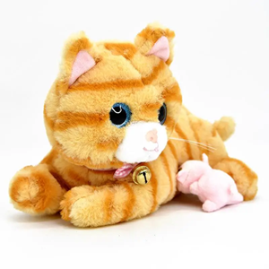 عروسک رباتیک گربه موزیکال با بچه CAT PETS 93381E